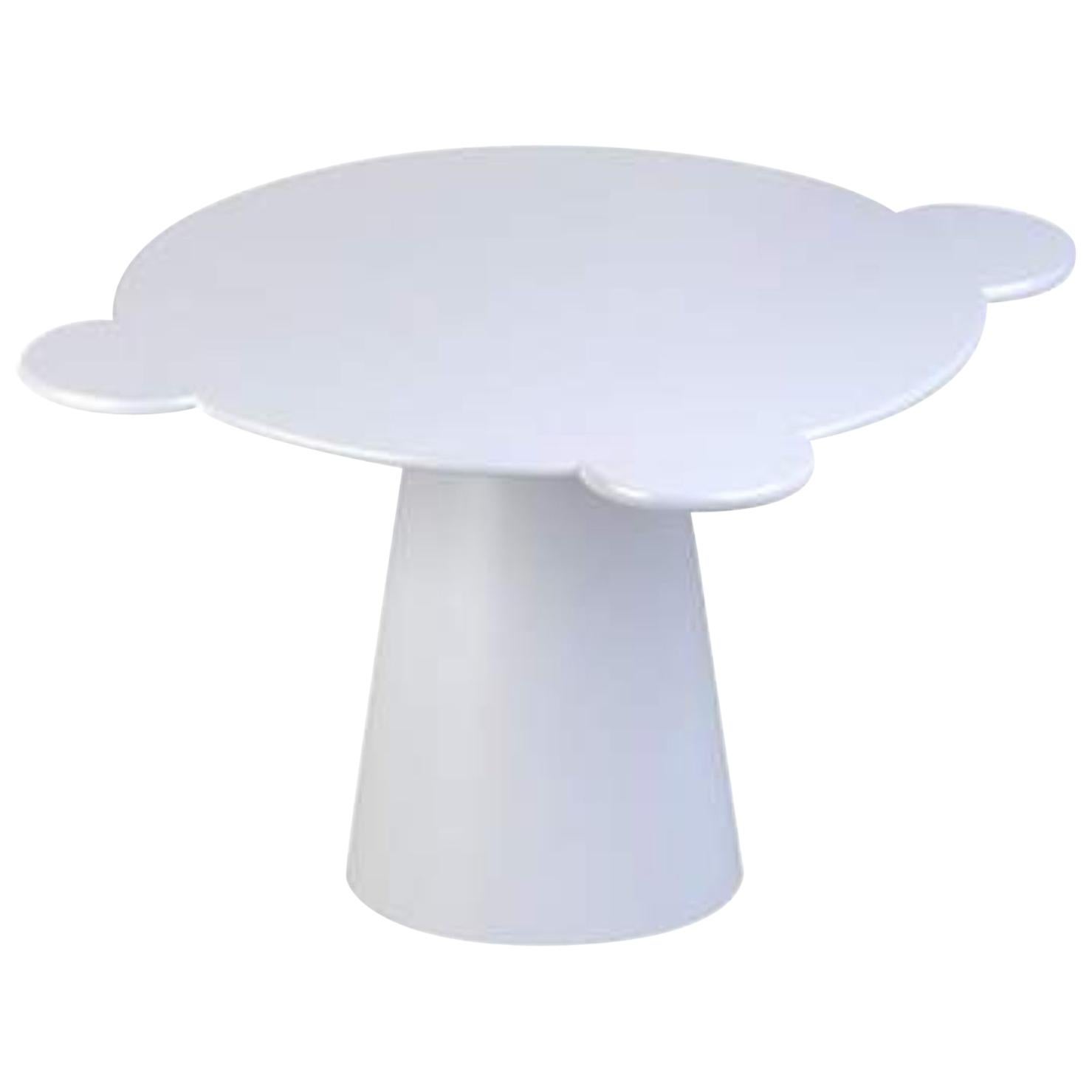 White Lacquered Wood Contemporary Donald Table by Chapel Petrassi