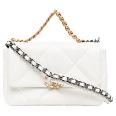 White Lambskin Chanel 19