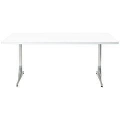 White Laminate Top Table by George Nelson for Herman Miller, 1950s