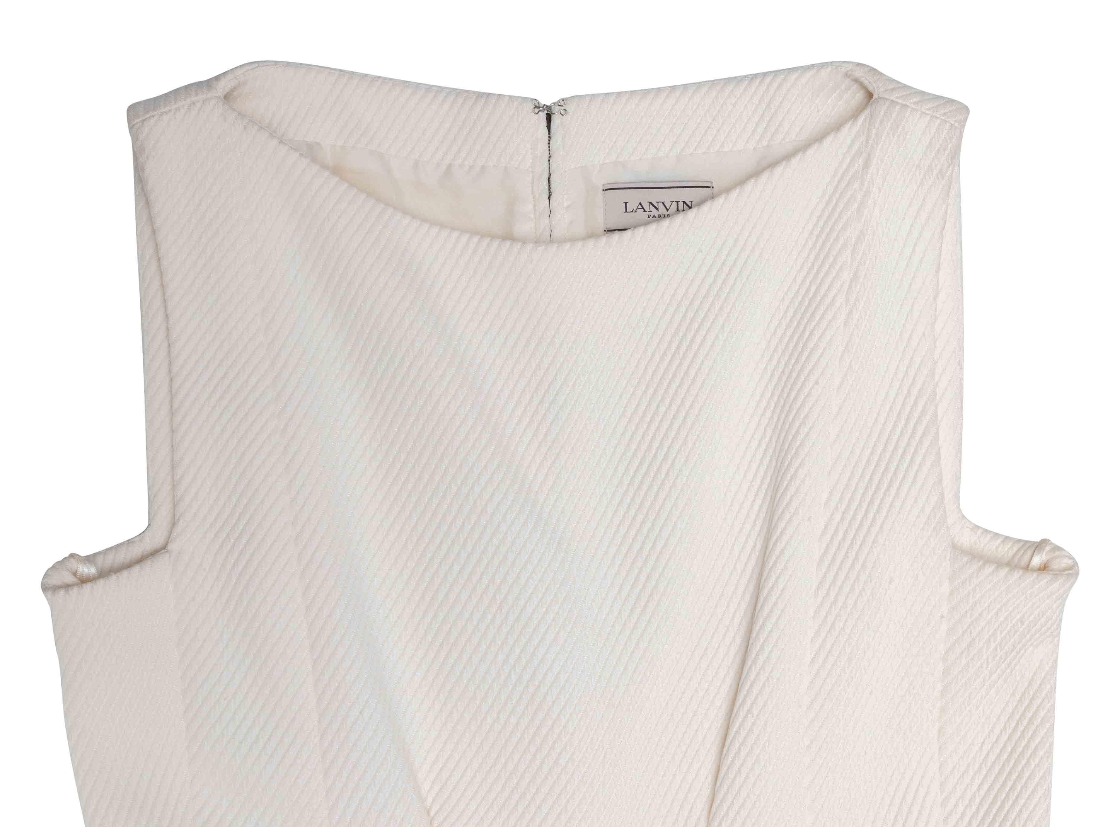 Mini robe sans manches Whiting Lanvin Taille FR 40 en vente 1