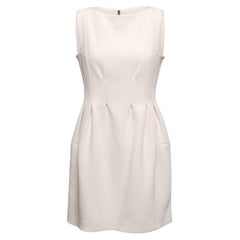 White Lanvin Sleeveless Mini Dress Size FR 40