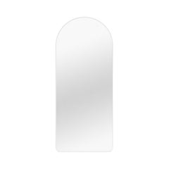 White Large Arched Wall Mirror with Thin Custom Color Frame, Loveself 01