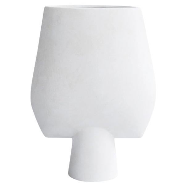 Große weiße Vase in Pfeilform im dänischen Design, China, zeitgenössisch