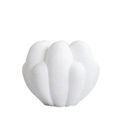 White Large Flower Bloom Vase, China, Contemporary