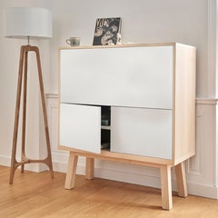 Scrivania Secretaire grande bianca, design di Eric Gizard a Parigi, made in France