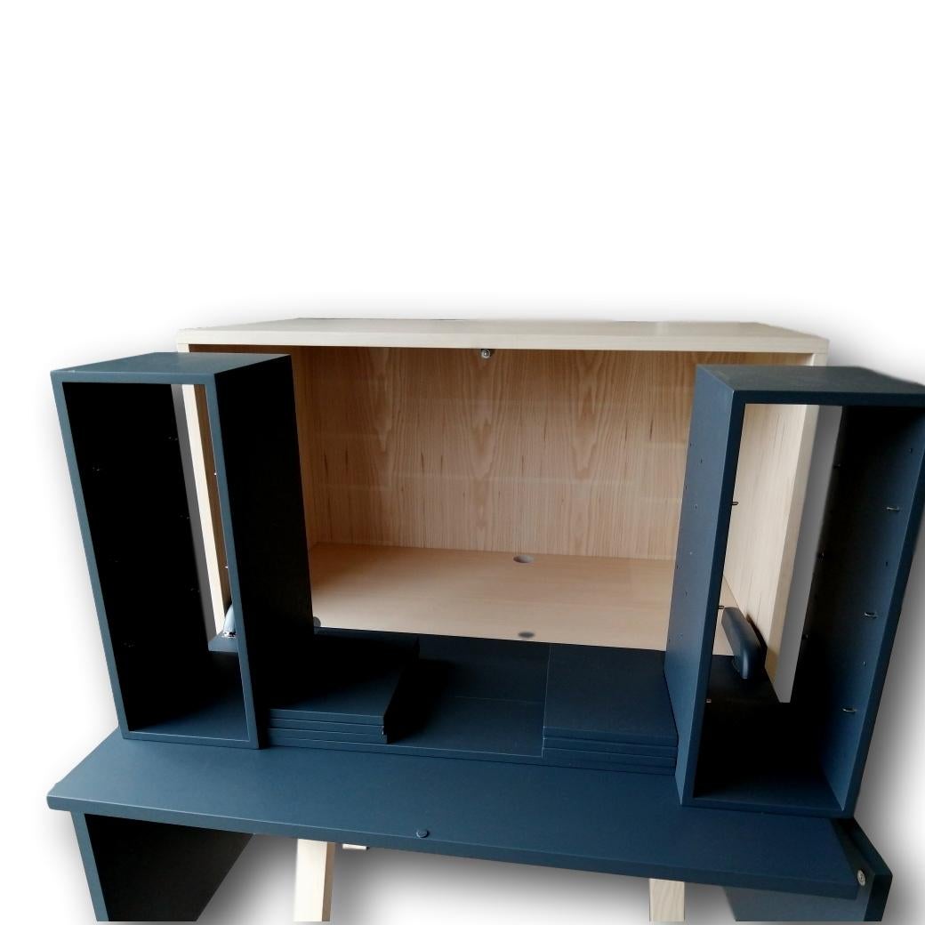 Contemporary White Large Secretaire Desk, Design by Eric Gizard, Paris, 11 Colours Available For Sale