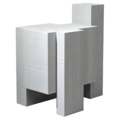 Tabouret en bois de frêne blanc stratifié I de Hyungshin Hwang