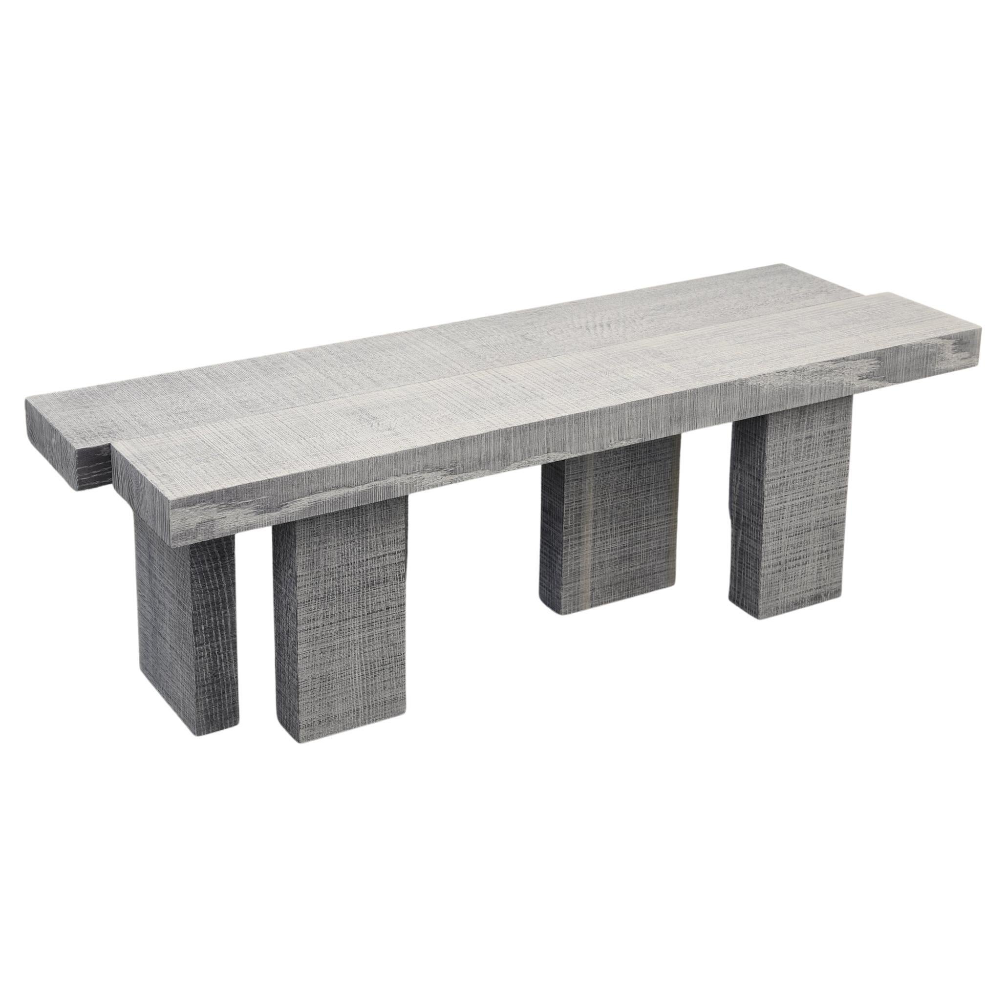 Dark Oak Finish 1pc Bench with Curved Arms Wooden Backrest Dining Furniture
