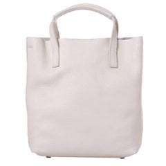 Used White leather handbag shoulder bag NWOT