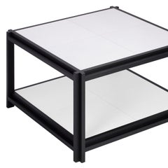 White Leather II Coffee Table