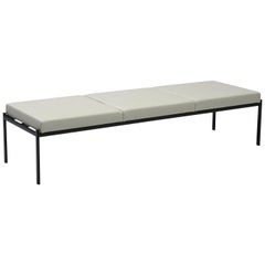 Artek White Leather Kiki Bench