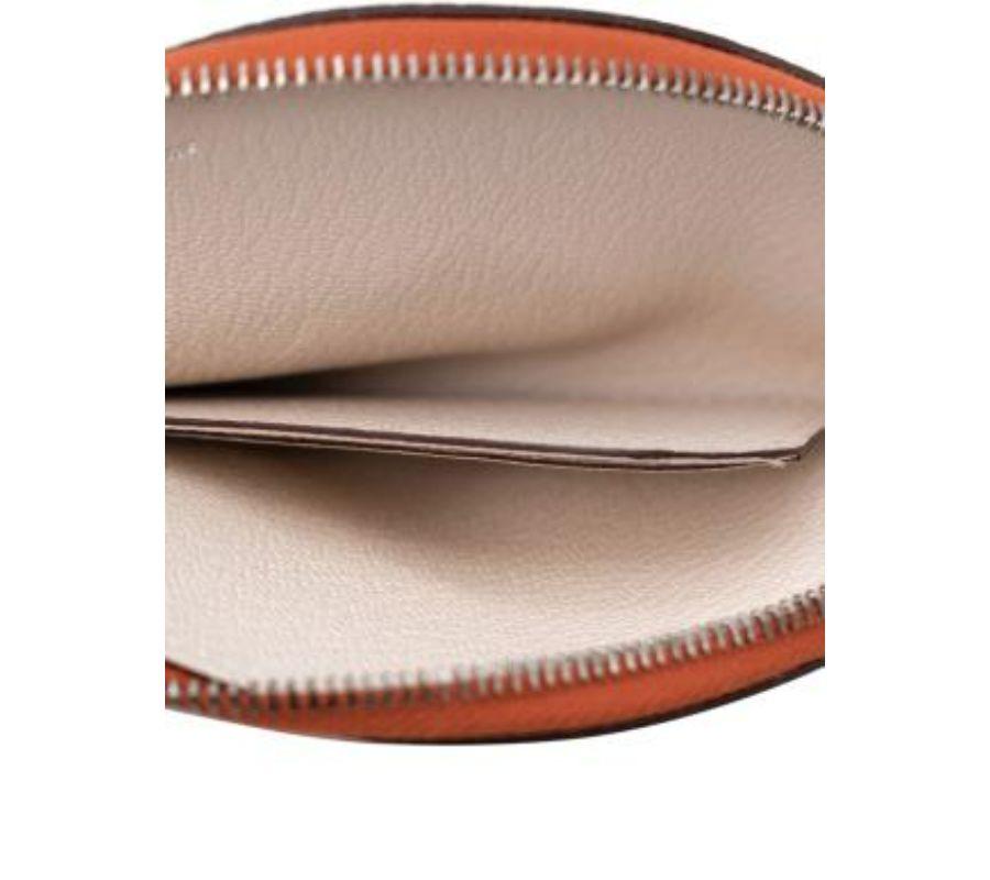 Hermes White Leather Paddock Change Purse For Sale 1