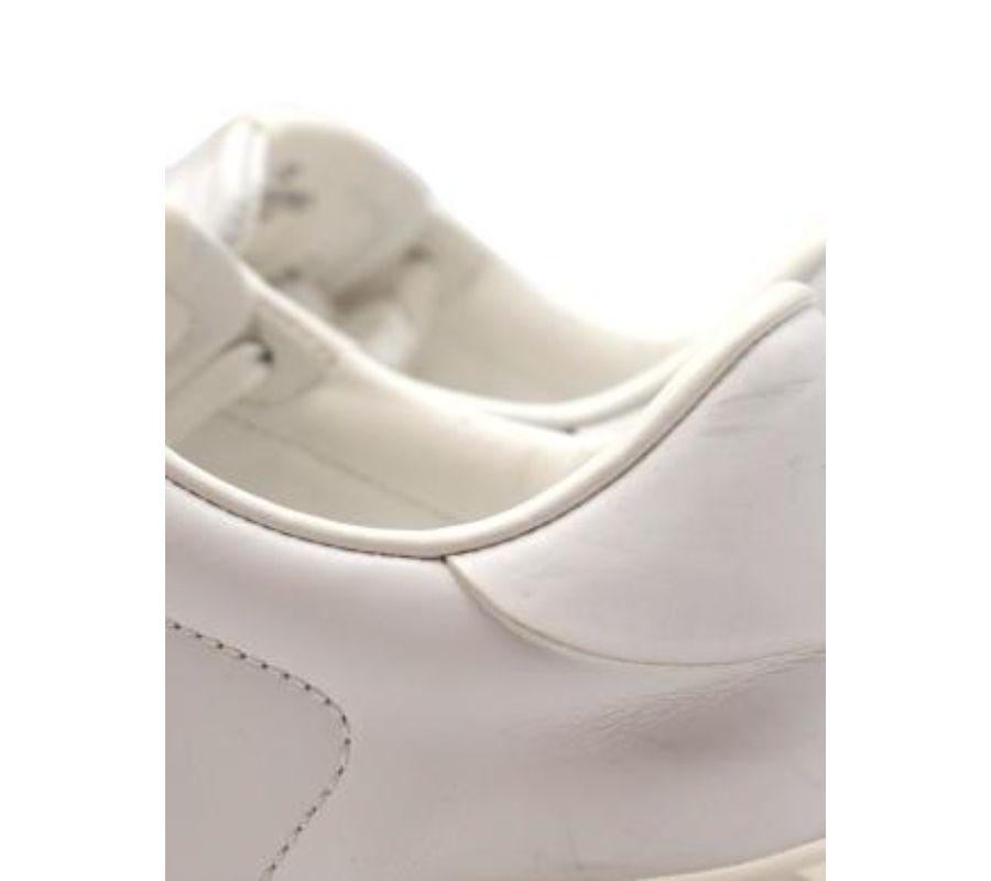 Valentino White Leather Rockstud Sneakers For Sale 4