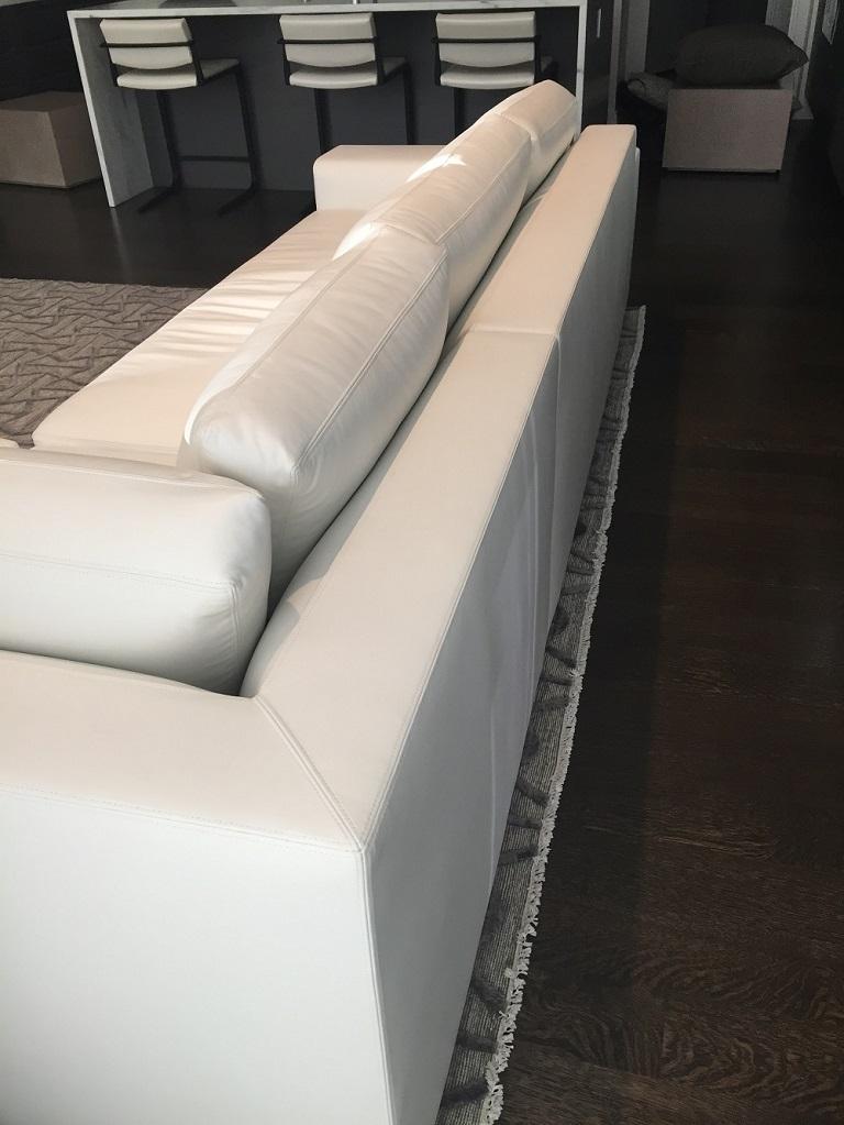 White Leather Sectional, Atelier Gary Lee Chai Ming Studios For Sale at