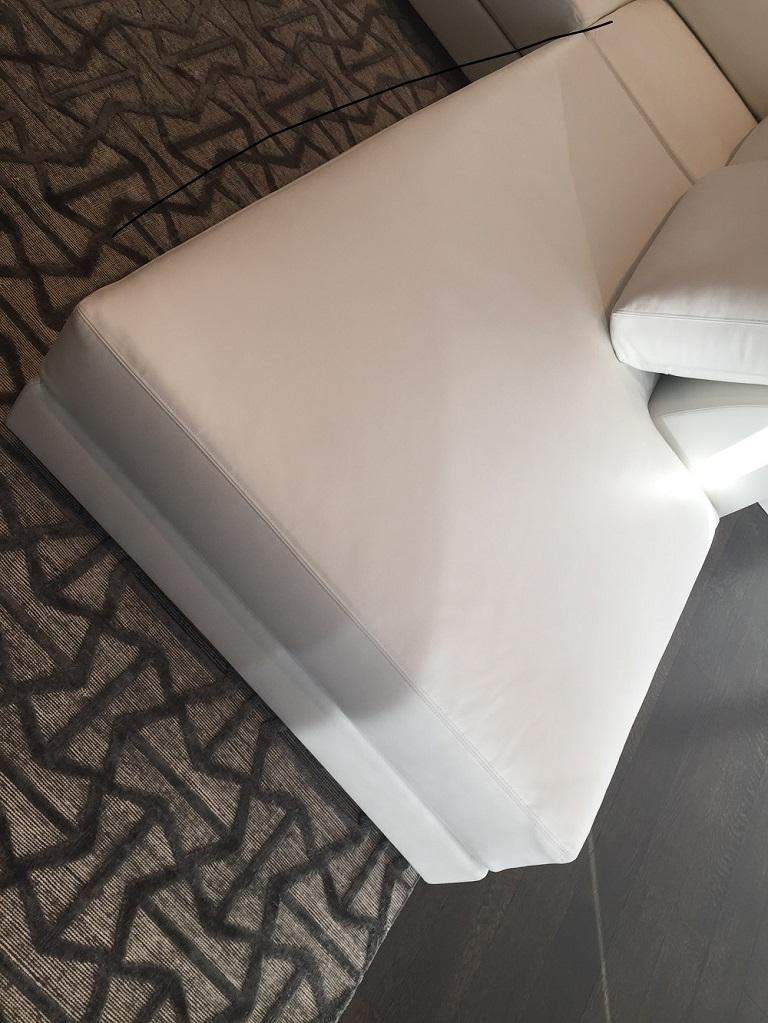 Contemporary White Leather Sectional, Atelier Gary Lee Chai Ming Studios  For Sale