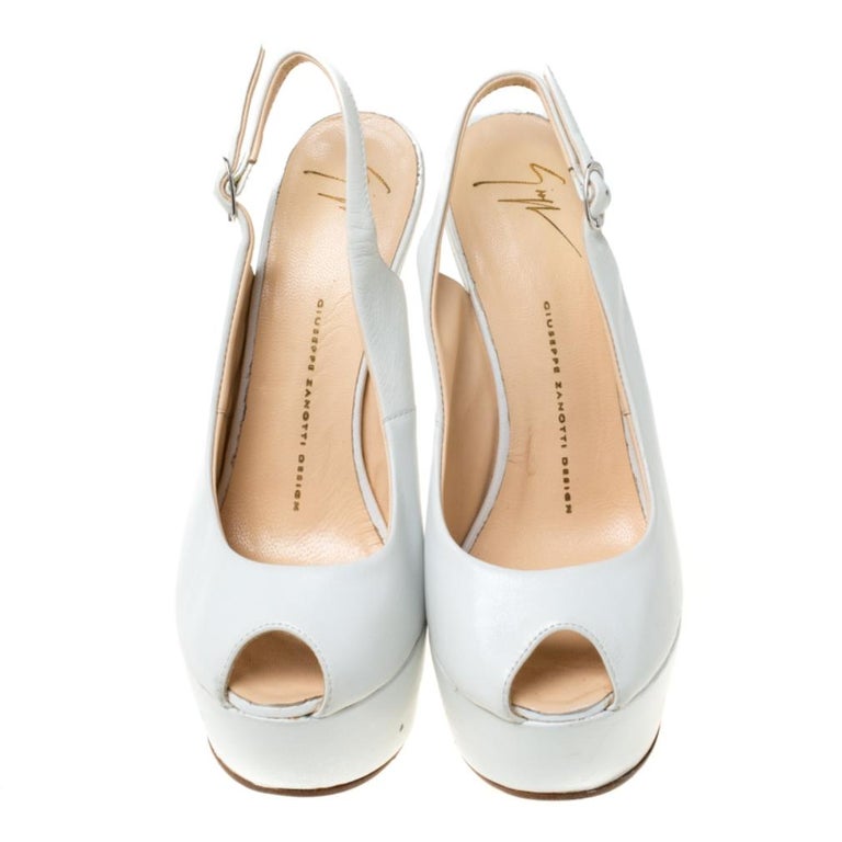 white slingback heels open toe