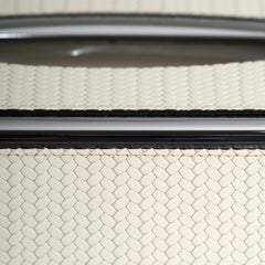 Scatola per fazzoletti in pelle bianca