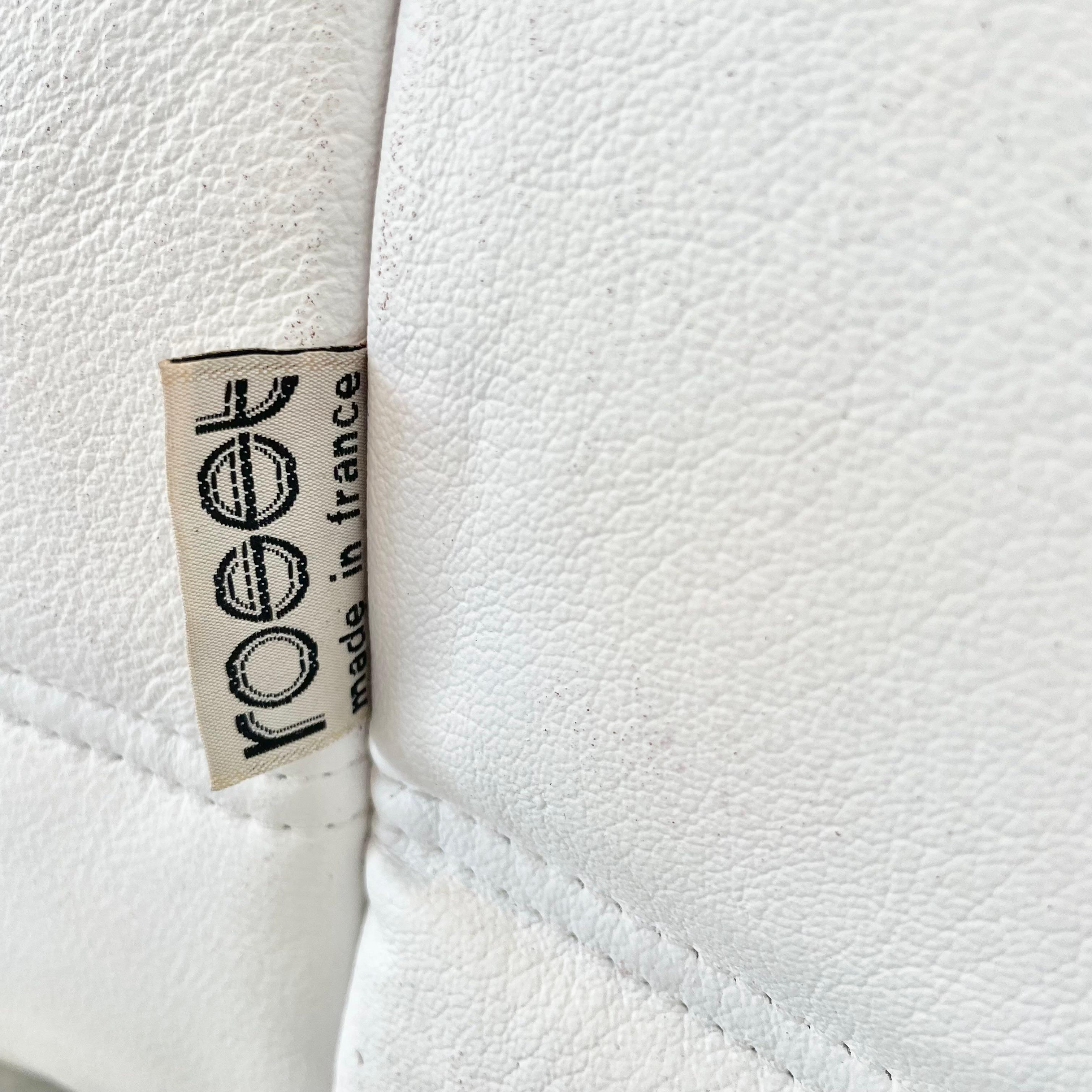 White Leather Togo Set by Ligne Roset, 1990s France For Sale 3