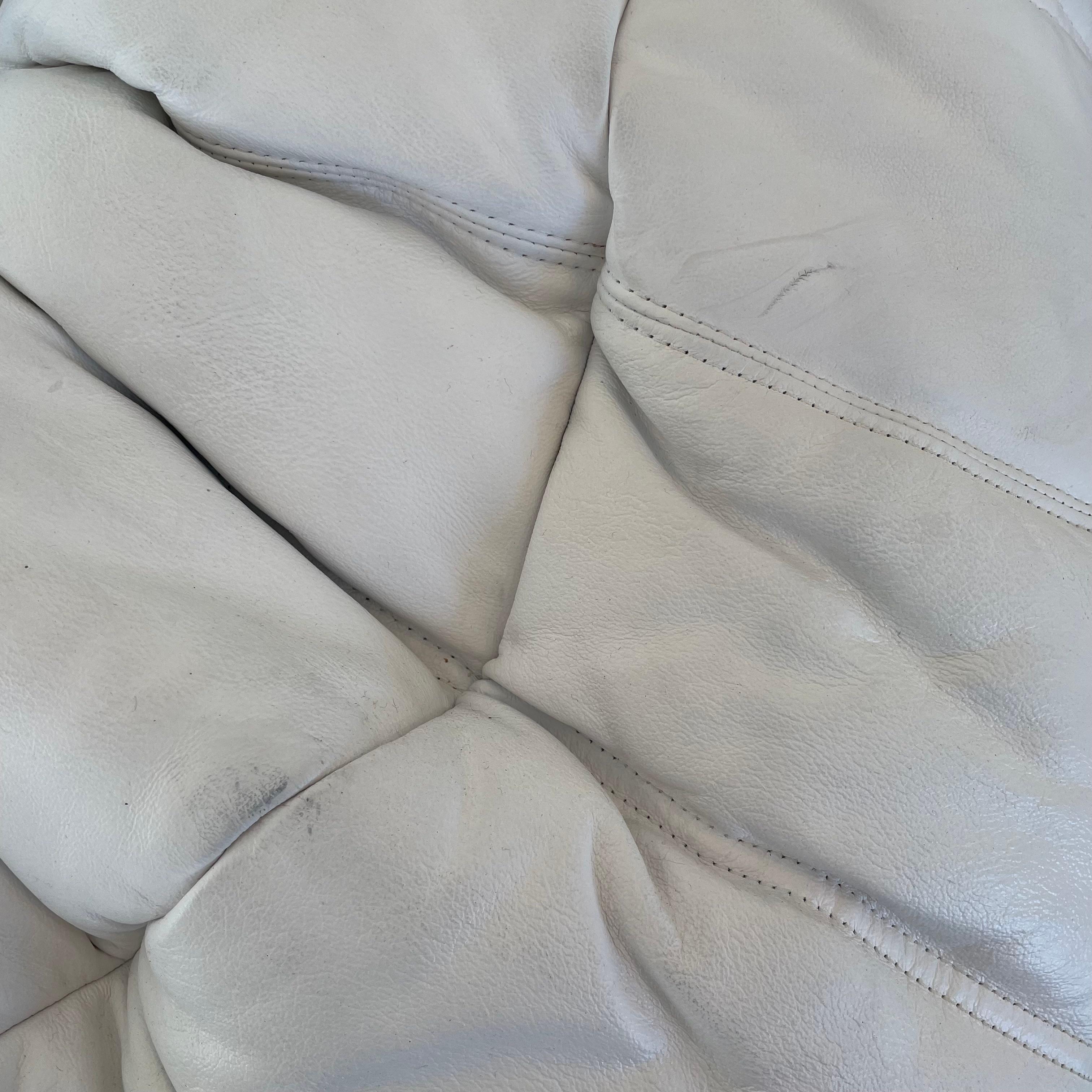 White Leather Togo Set by Ligne Roset, 1990s France For Sale 9