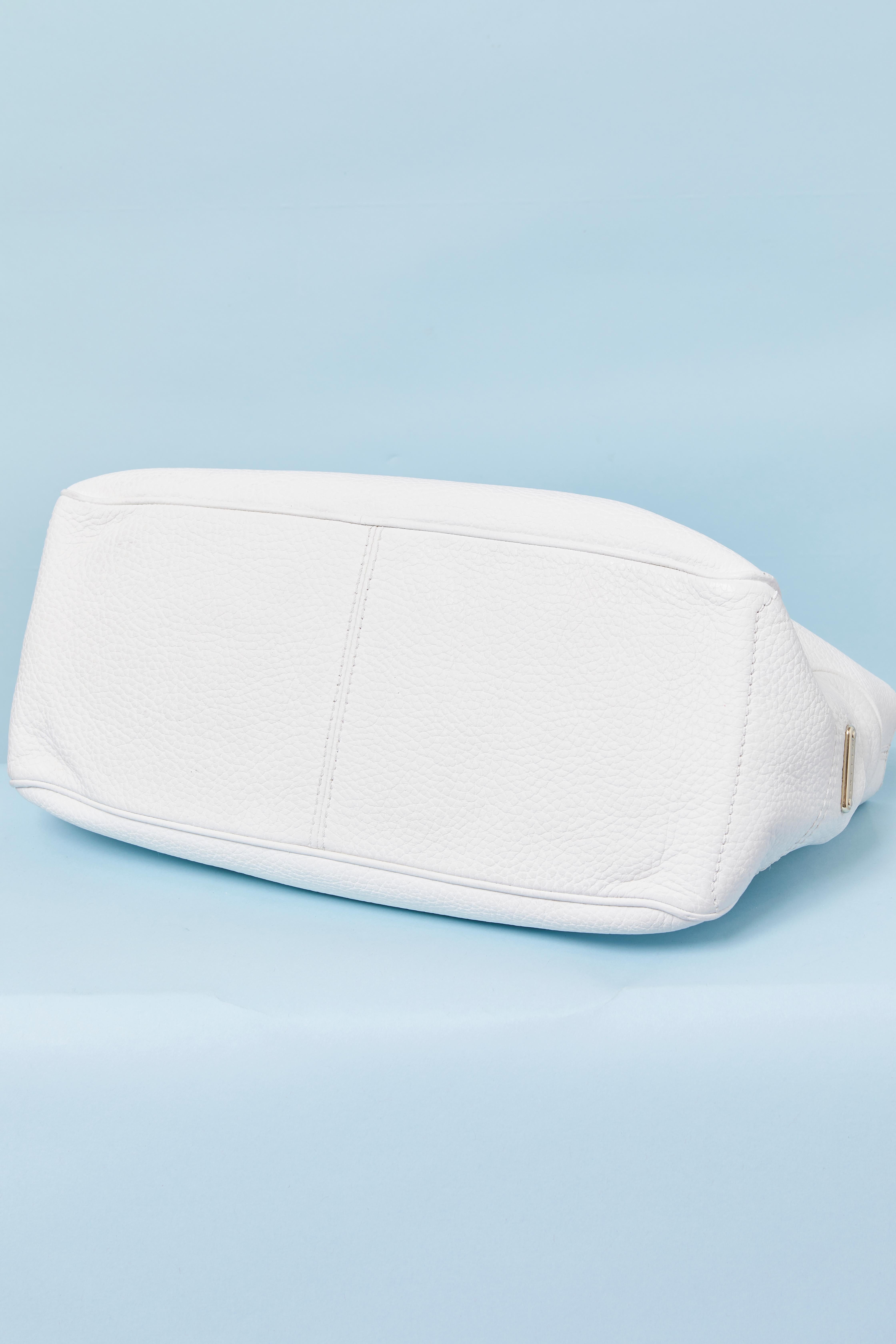 Borsa in pelle bianca con manico superiore CELINE in vendita 1