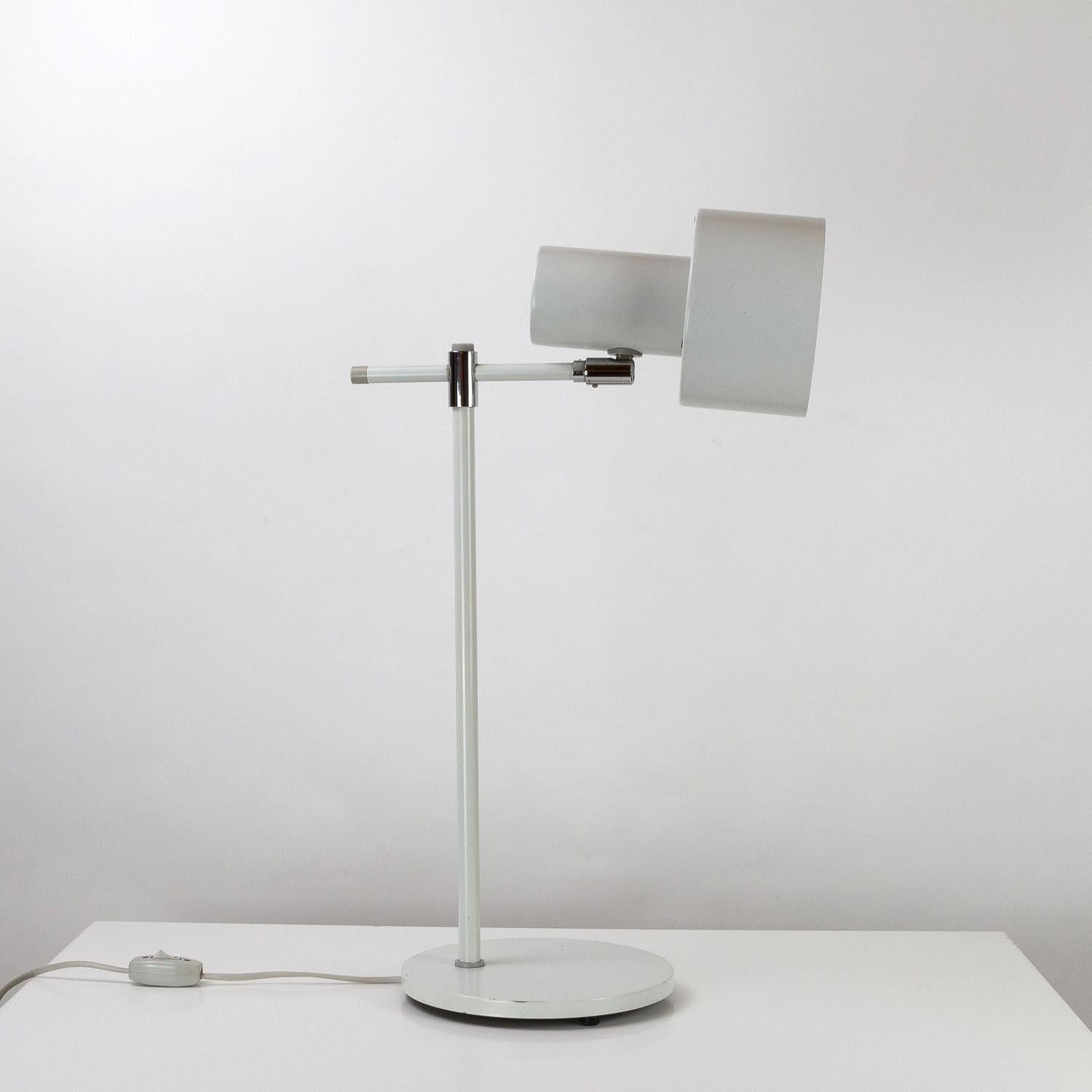 Mid-20th Century White Lento Desk Light by Jo Hammerborg for Fog & Mørup, Denmark, 1960s