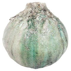 White Lichen Globe Vase
