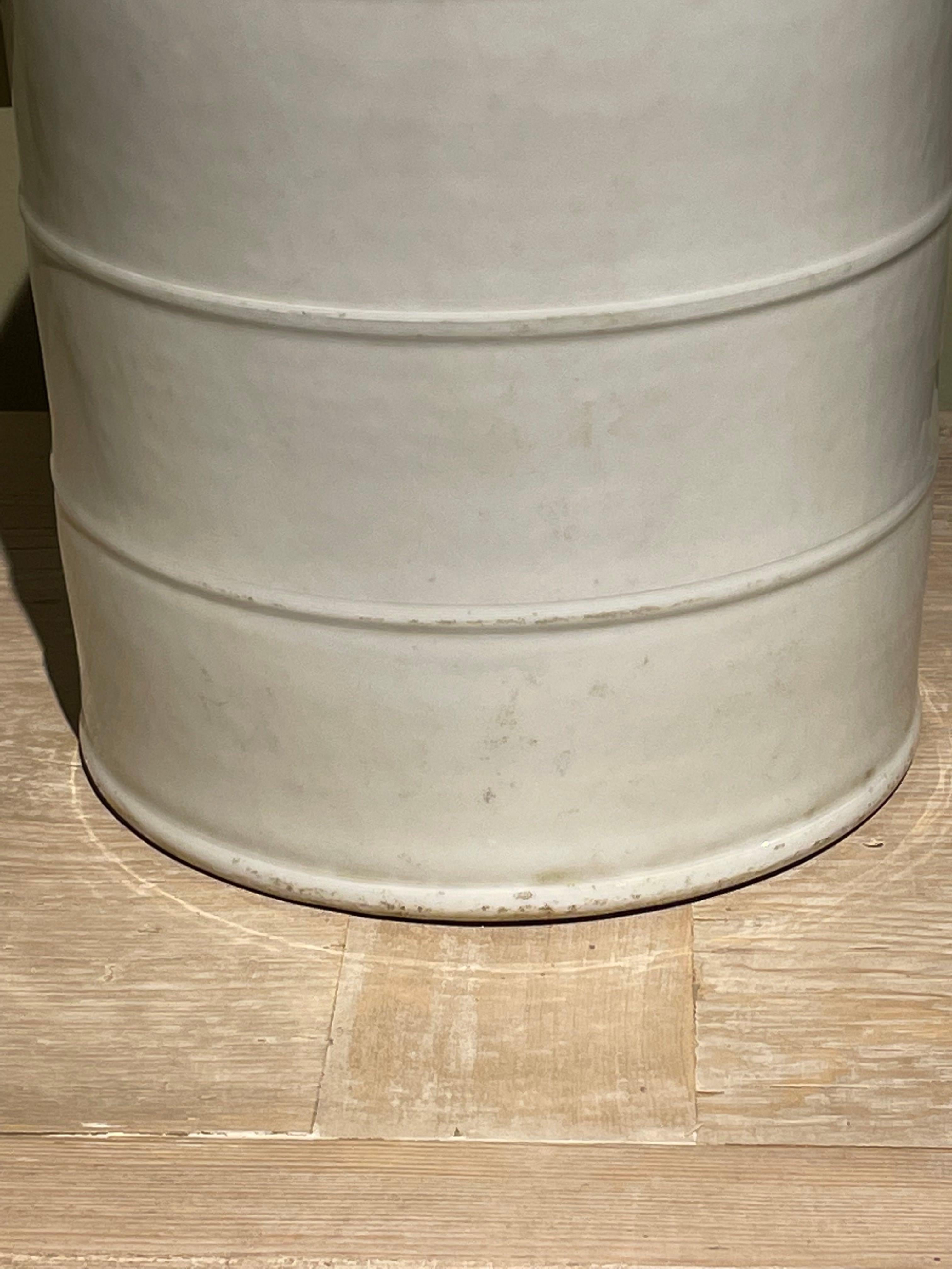 Ceramic White Lidded Pair of Canisters, China, Contemporary For Sale