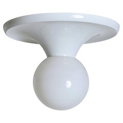 White "Light Ball" by Flos, Italian Wall or Ceiling Lamp, Castiglioni 1960s