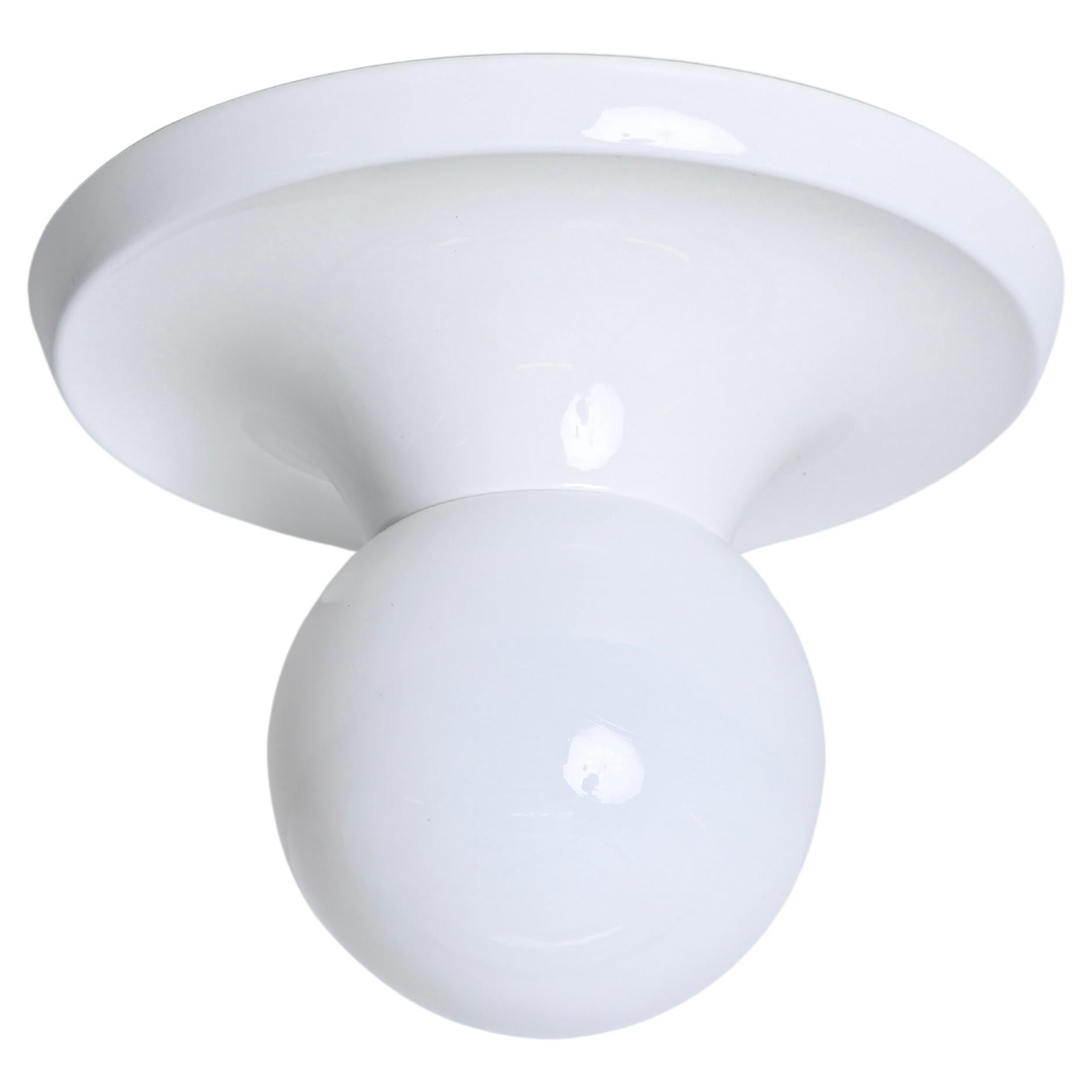 White "Light Ball"  Wall or Ceiling Lamp by Castiglioni for Flos, Italy 1970s For Sale
