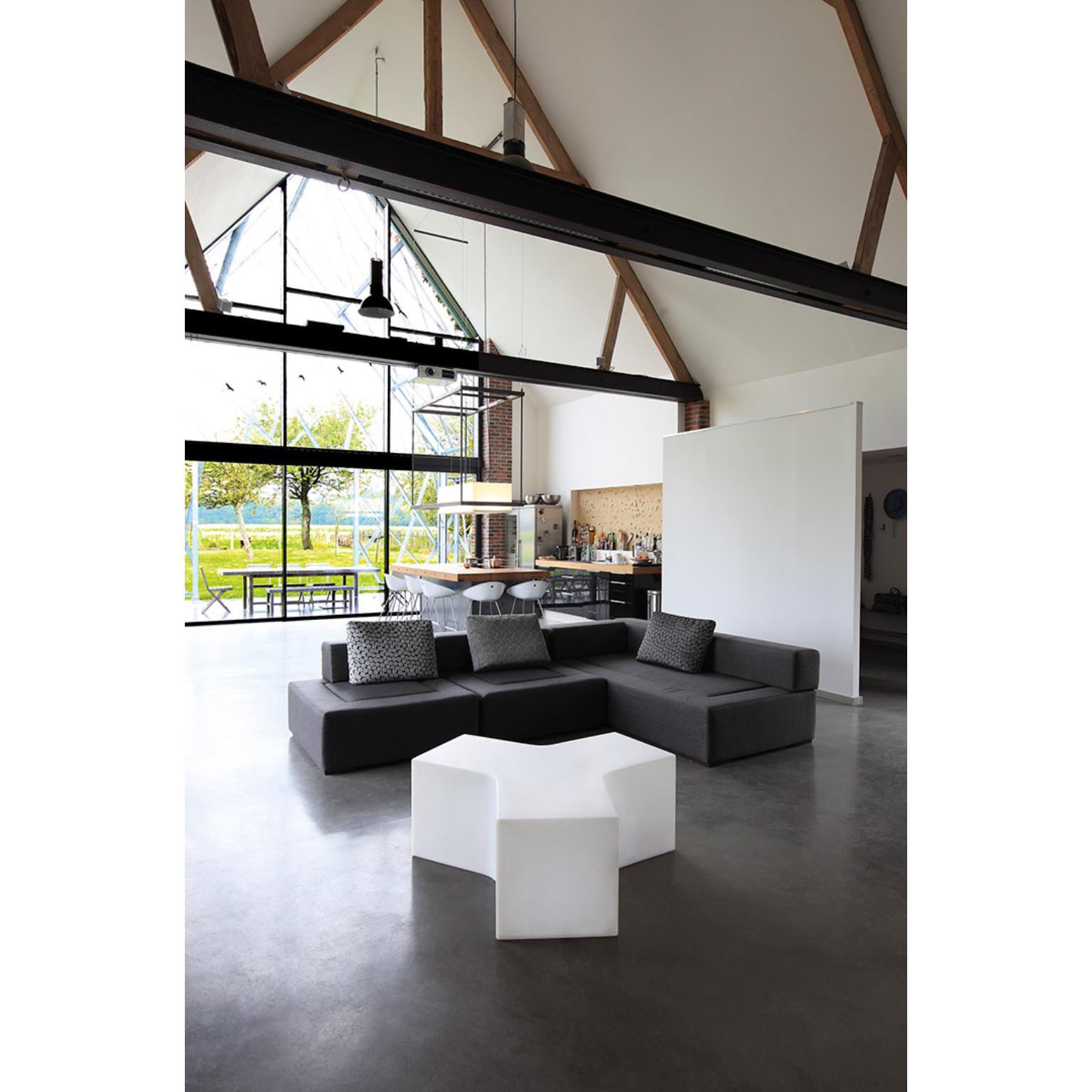 italien Siège modulaire Ypsilon blanc éclairé par SLIDE Studio en vente