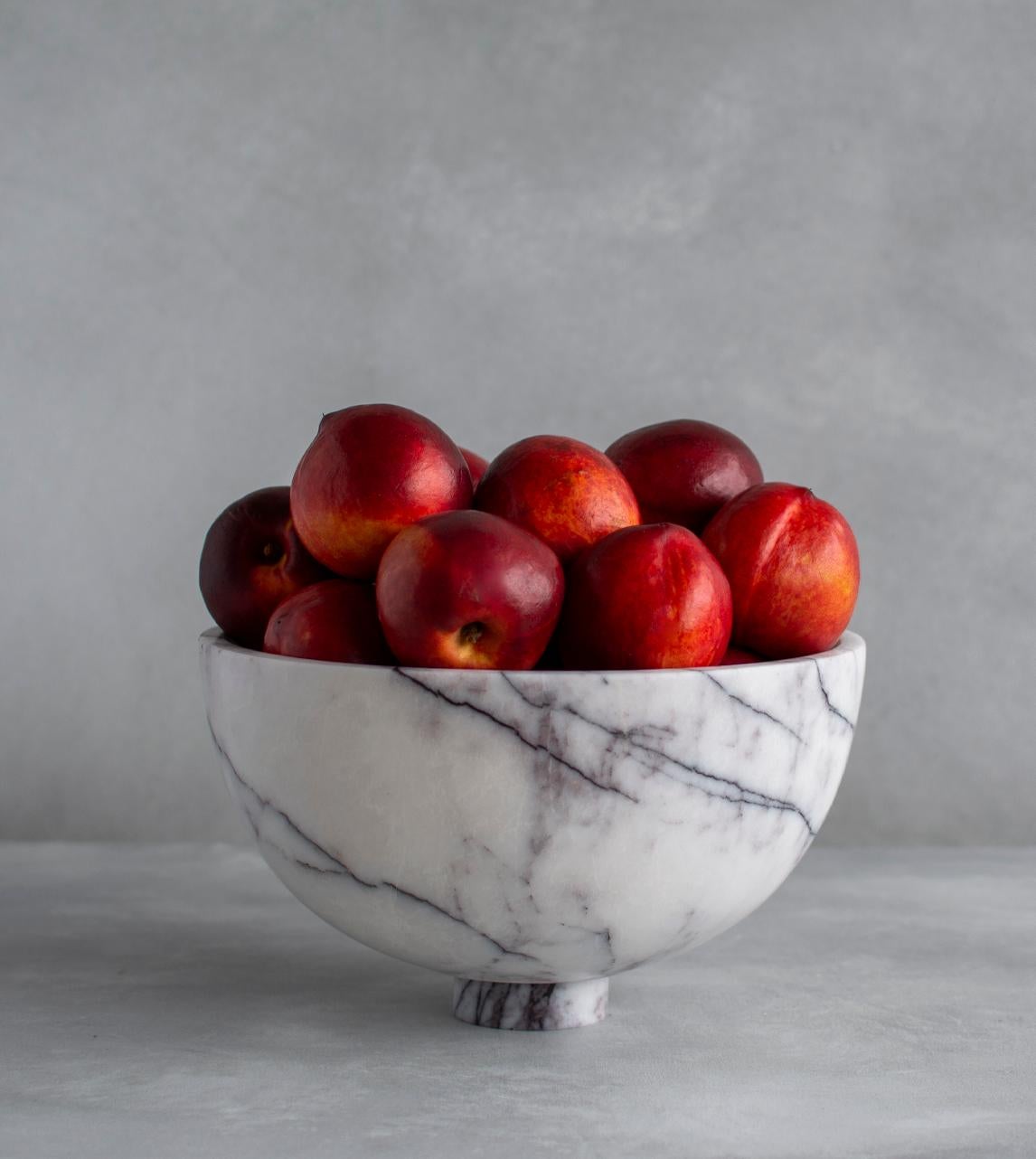 modern white fruit bowl