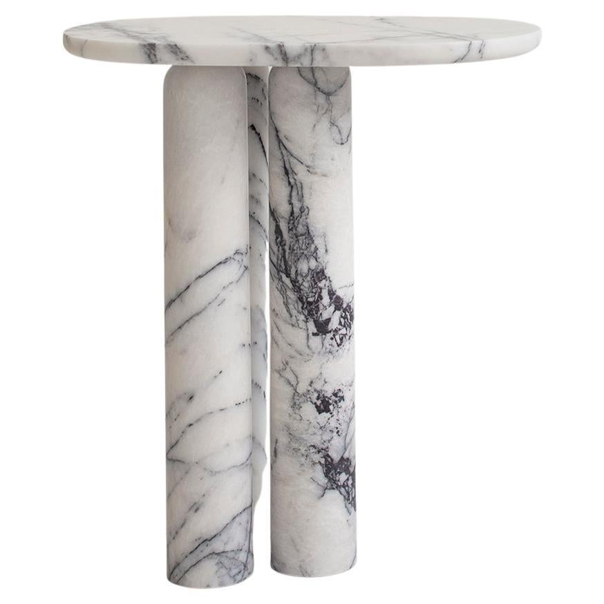 Table d'appoint lilas blanche