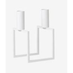White Line Candle Holder by Lassen