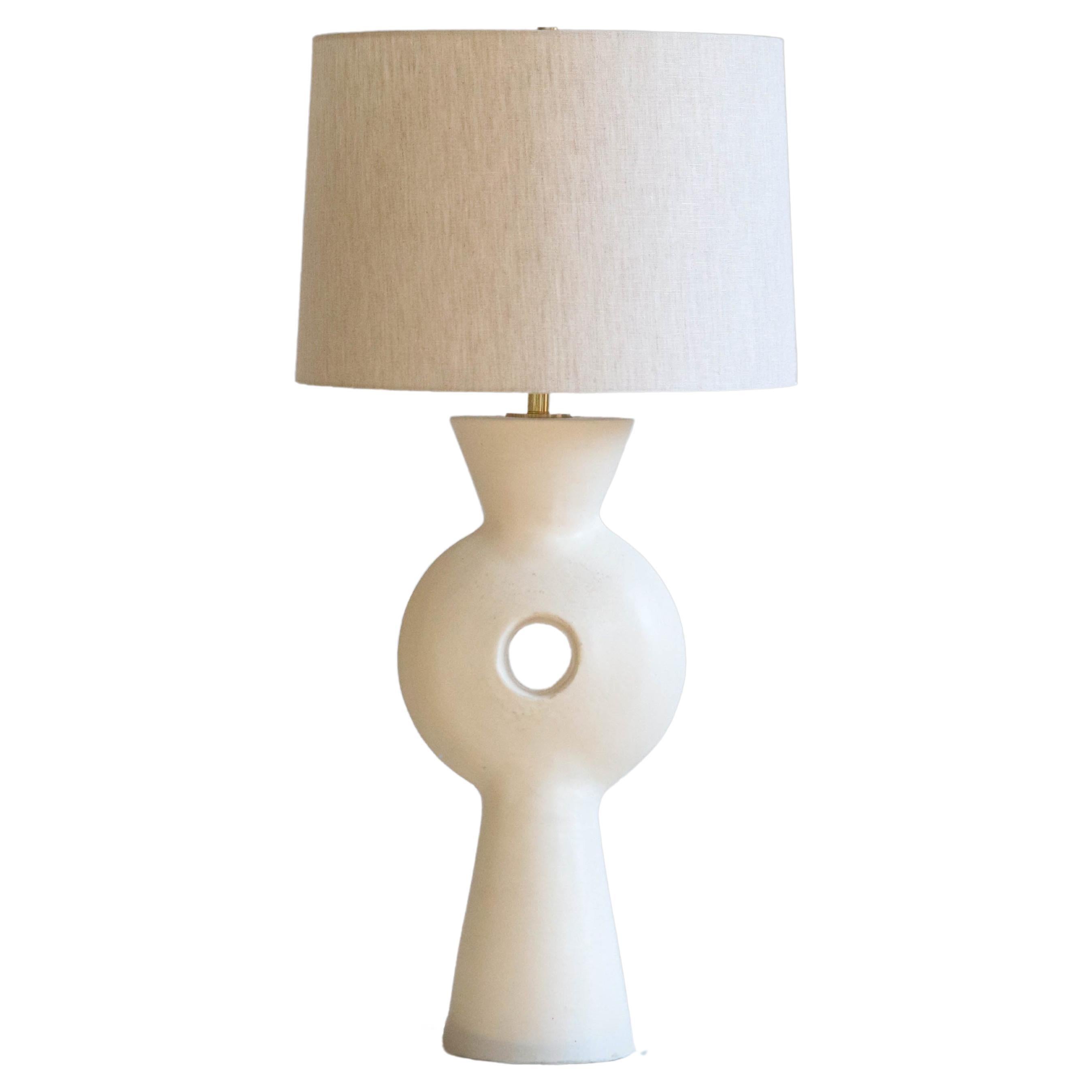 White Linus Table Lamp by  Danny Kaplan Studio For Sale