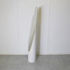 White lipstick Unghia mirror by Rodolfo Bonetto 1960s