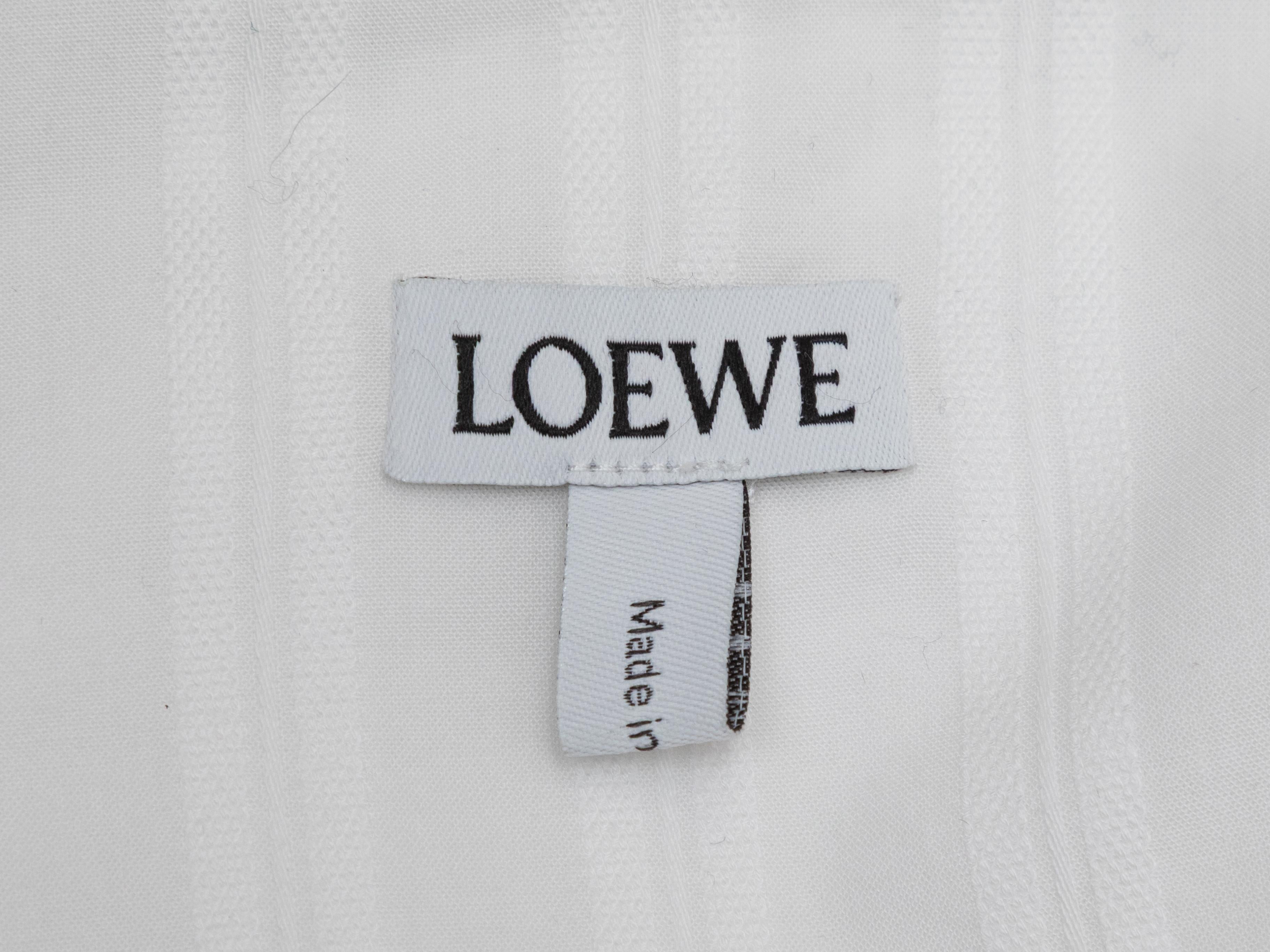 Top blanco Loewe con botones y mangas de campana Talla EU 36 en Bueno estado para la venta en New York, NY