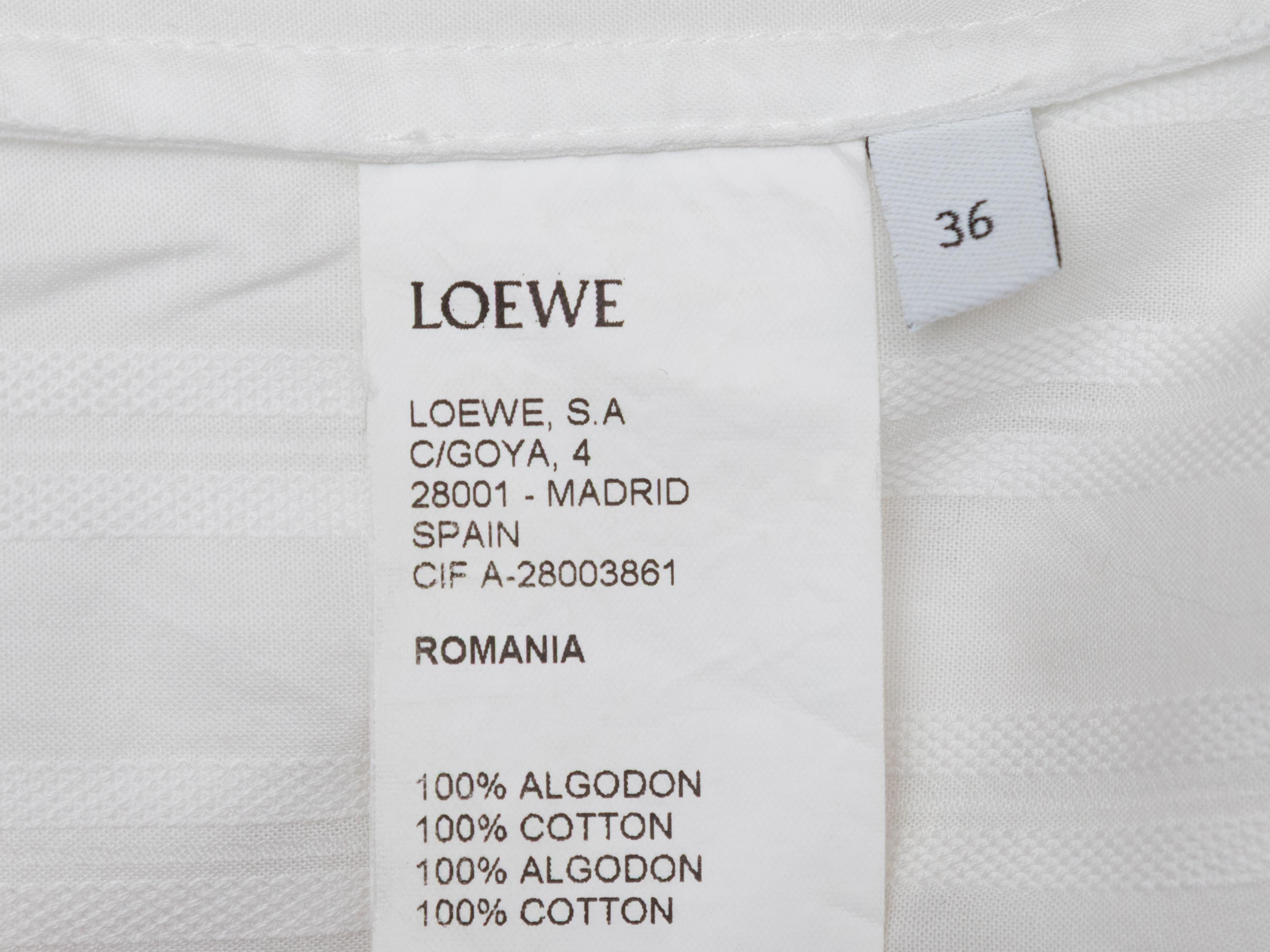 De las mujeres Top blanco Loewe con botones y mangas de campana Talla EU 36 en venta