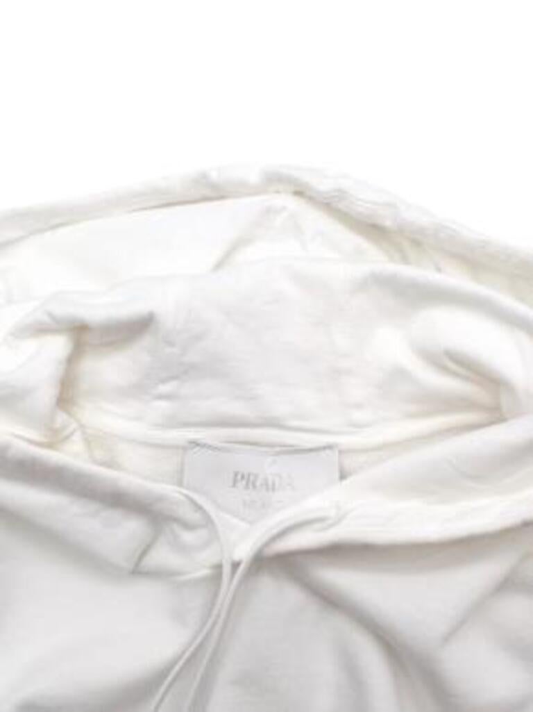 prada white hoodie