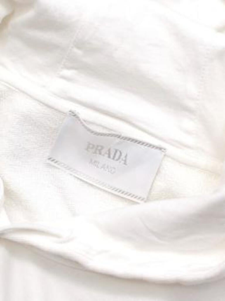 white prada hoodie