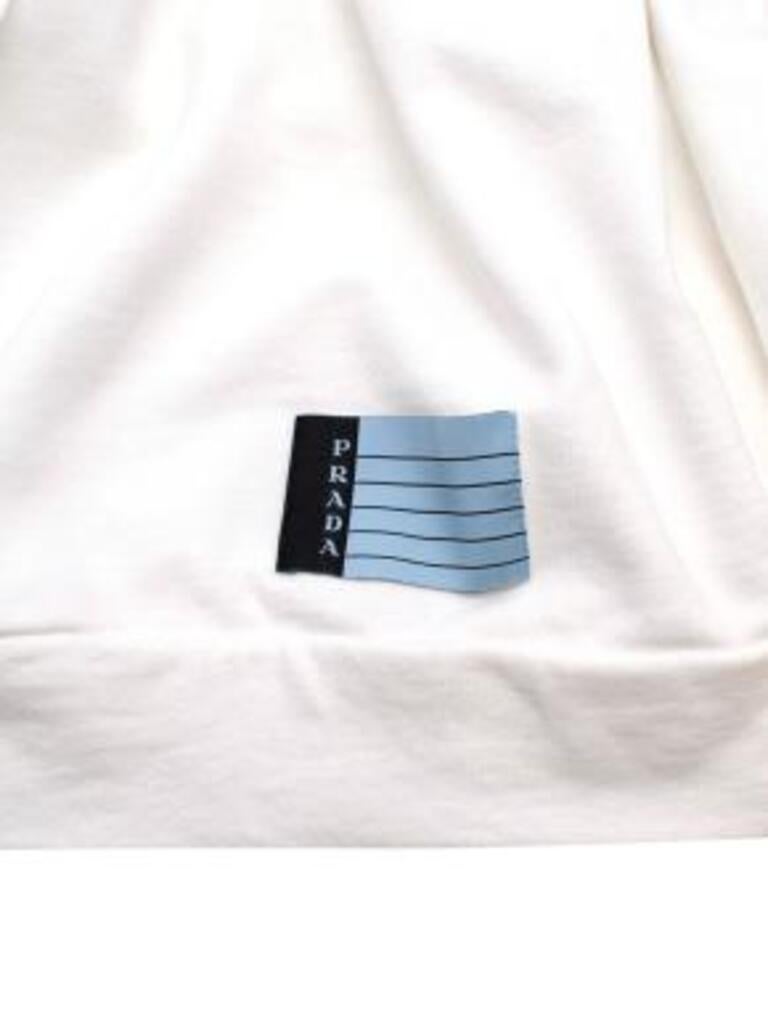 White Logo Hoodie In Good Condition For Sale In London, GB