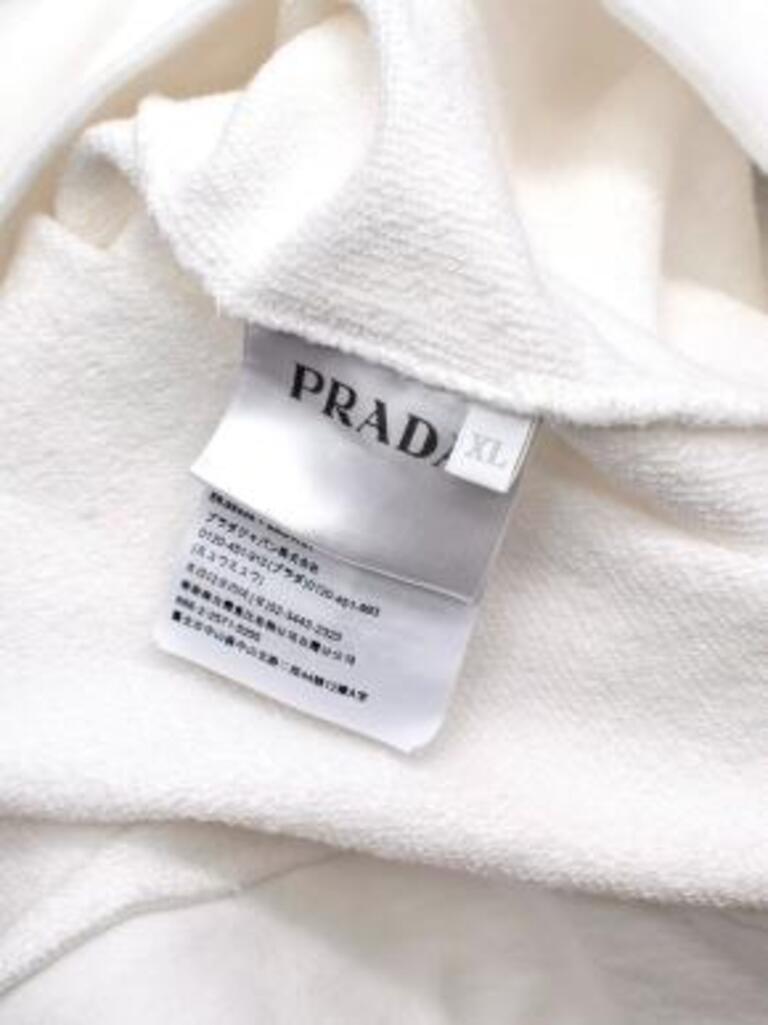 Women's White Logo Hoodie For Sale