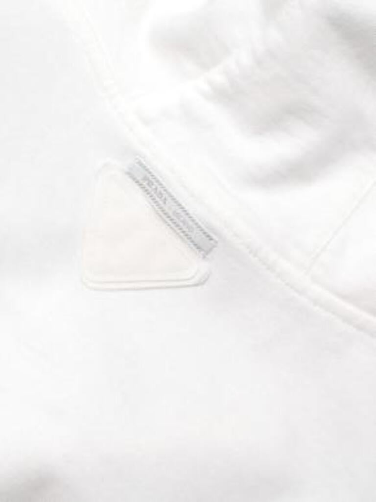 White Logo Hoodie For Sale 1