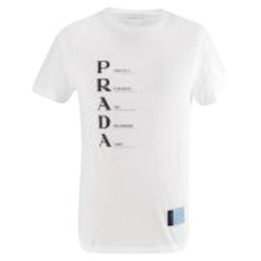 White Logo Print T-Shirt
