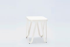 White Loop Stool by Sebastian Scherer