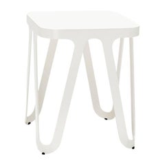 White Loop Stool by Sebastian Scherer
