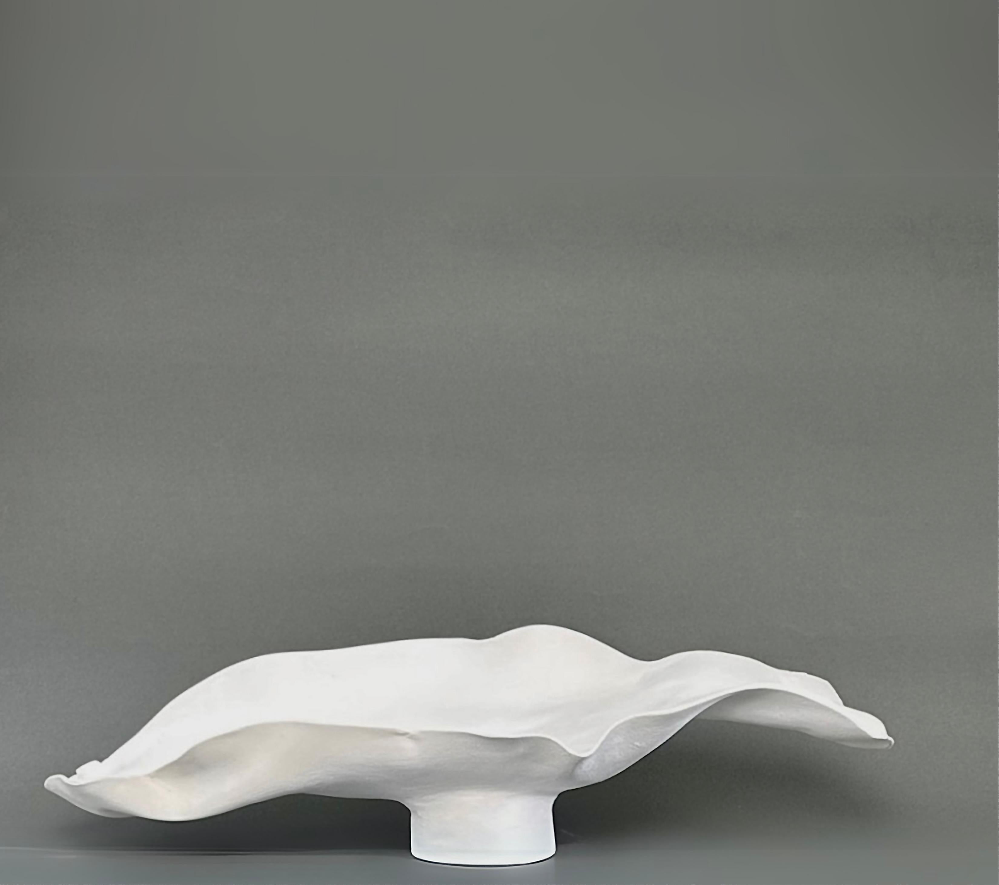 American White Lotus Vase For Sale