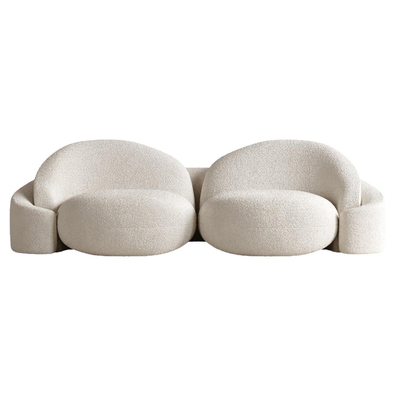 White Lovers Sofa by Plyus Design For Sale