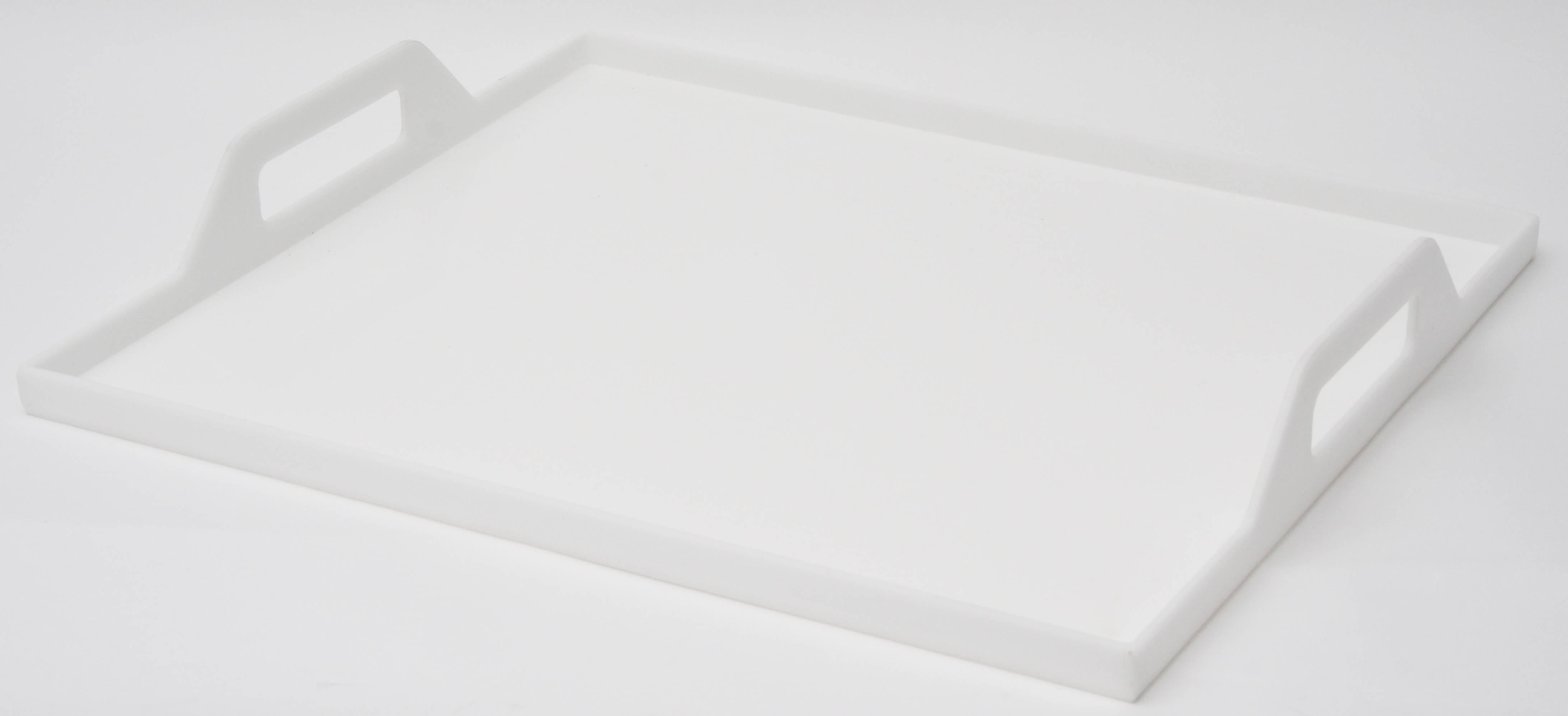 American White Lucite Breakfast Tray