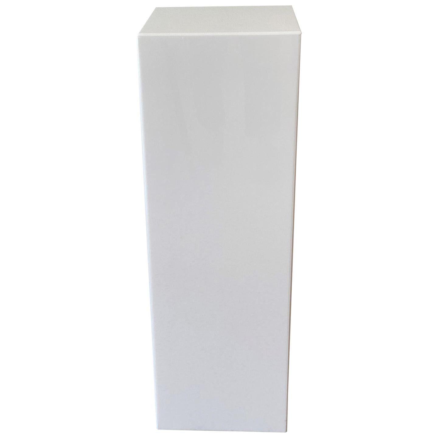 White Lucite Pedestal