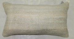 White Lumbar Minimalist Kilim Pillow